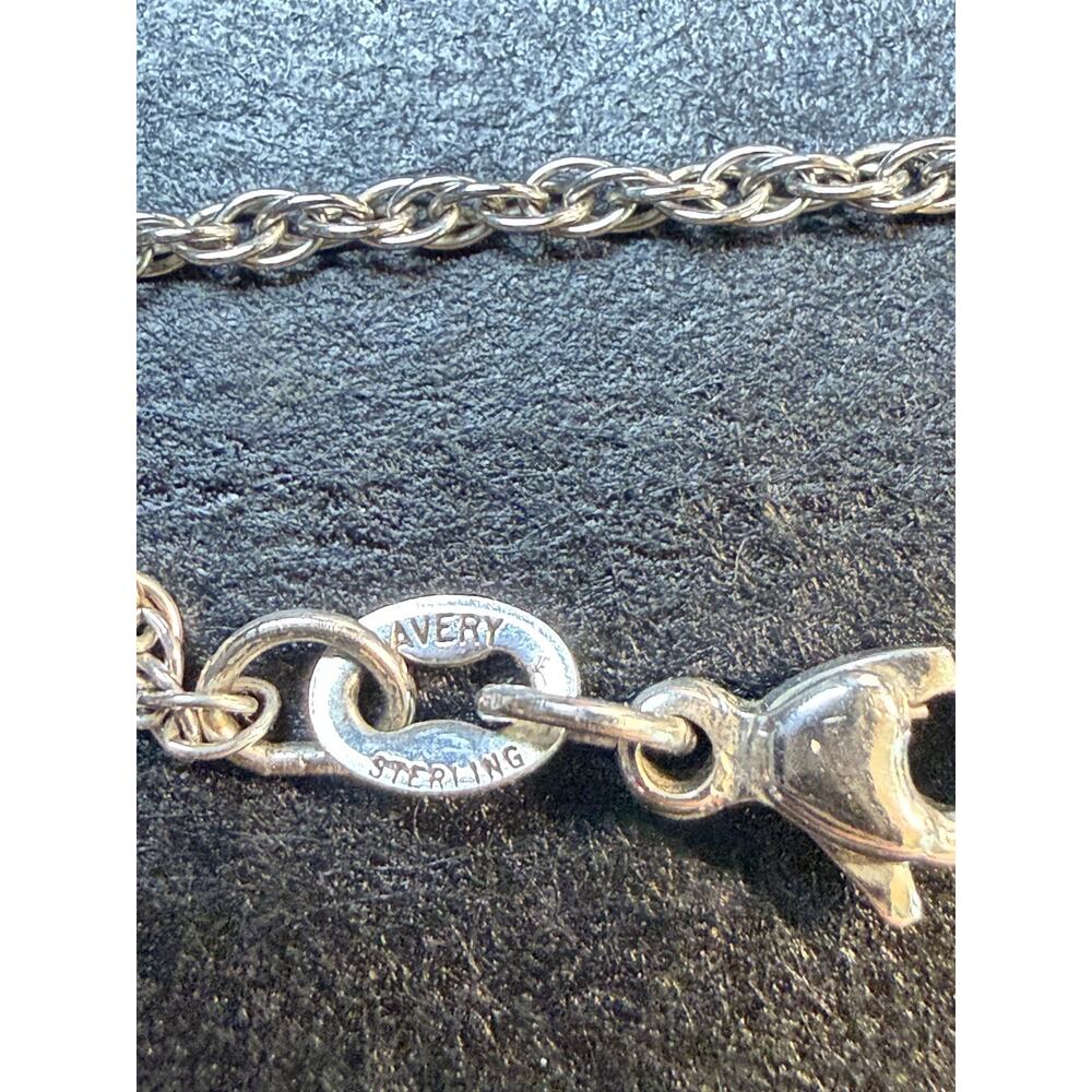 JAMES AVERY Sterling Silver Vintage Drop Pearl Pendant Charm Necklace Retired - Picture 5 of 6